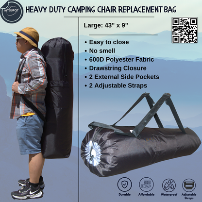 Heavy-Duty Camp Chair Bag (L- 43' x 9") Single