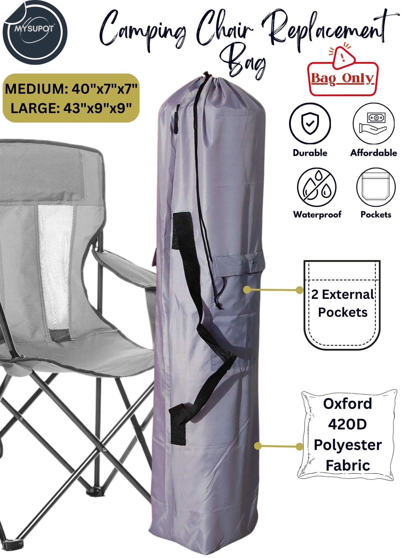 Camp Chair Bag (Gray)