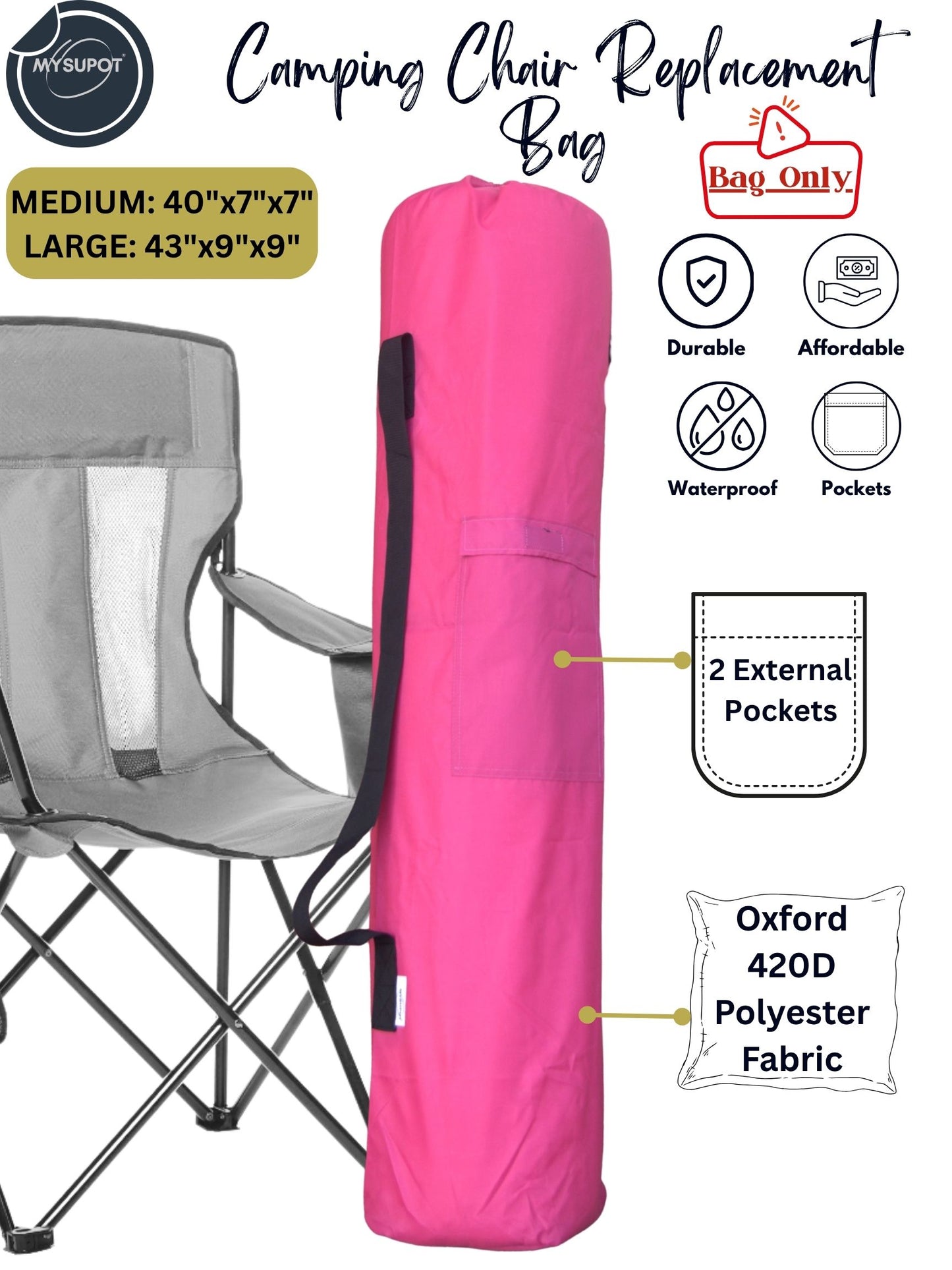 Camp Chair Bag (Pink)