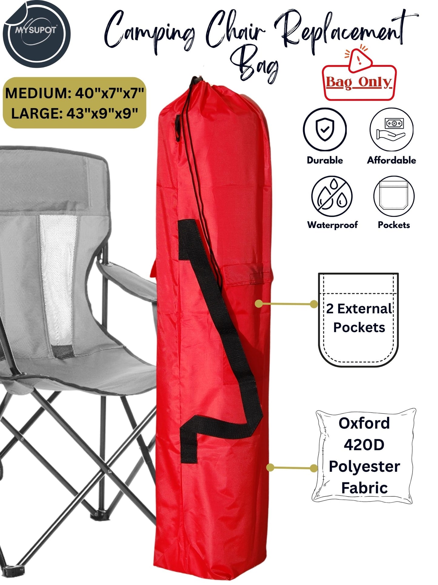Camp Chair Bag (Red)