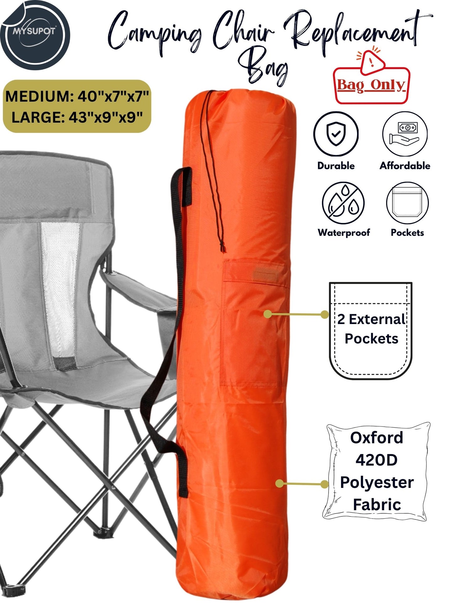 Camp Chair Bag (Orange)