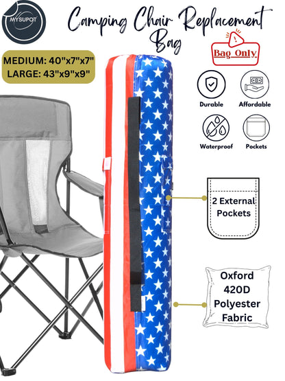 Camp Chair Bag (US Flag)