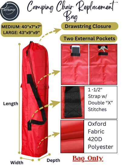 Camp Chair Bag (Red)