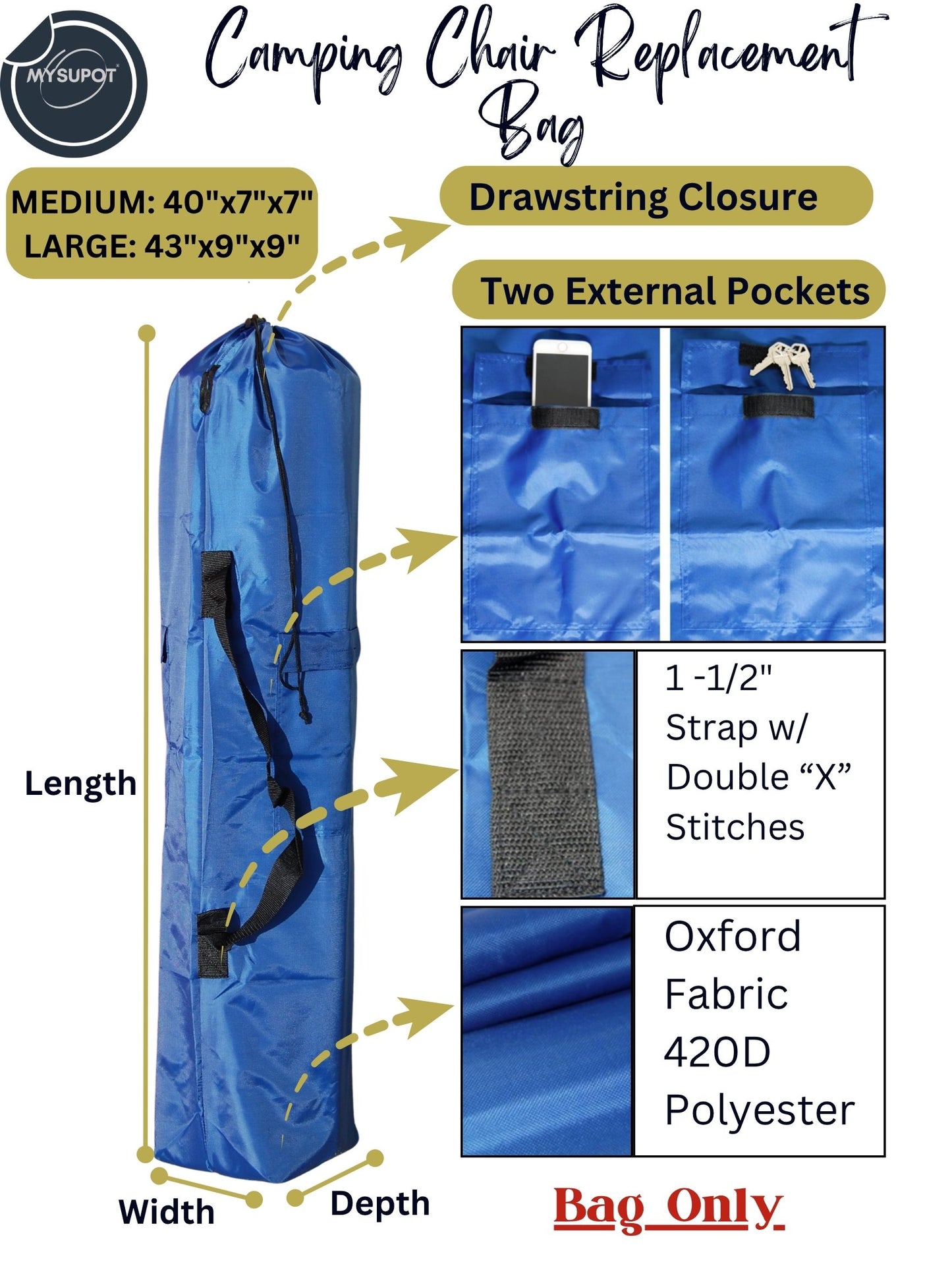 Camp Chair Bag (Blue)