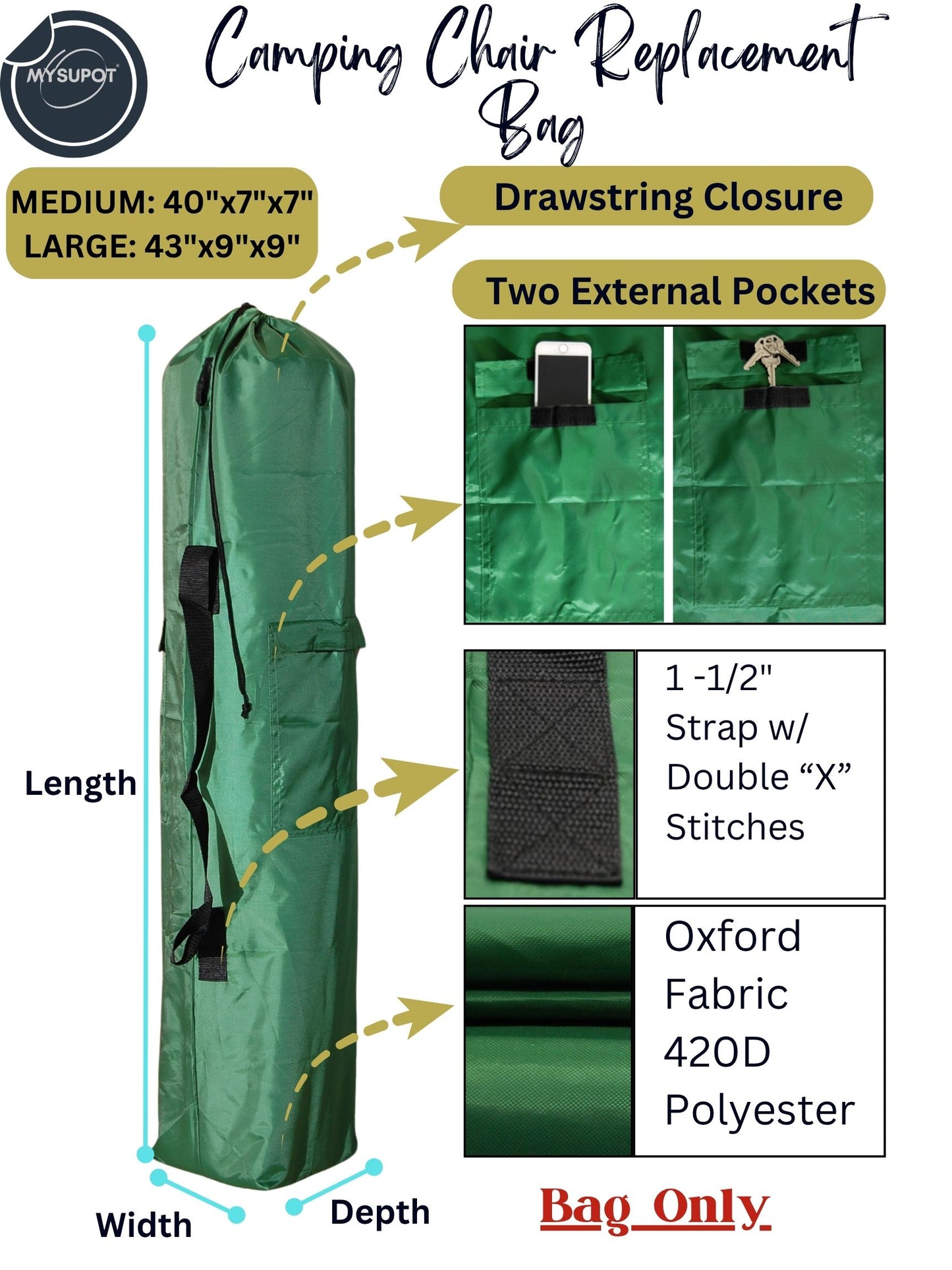 Camp Chair Bag (Green)