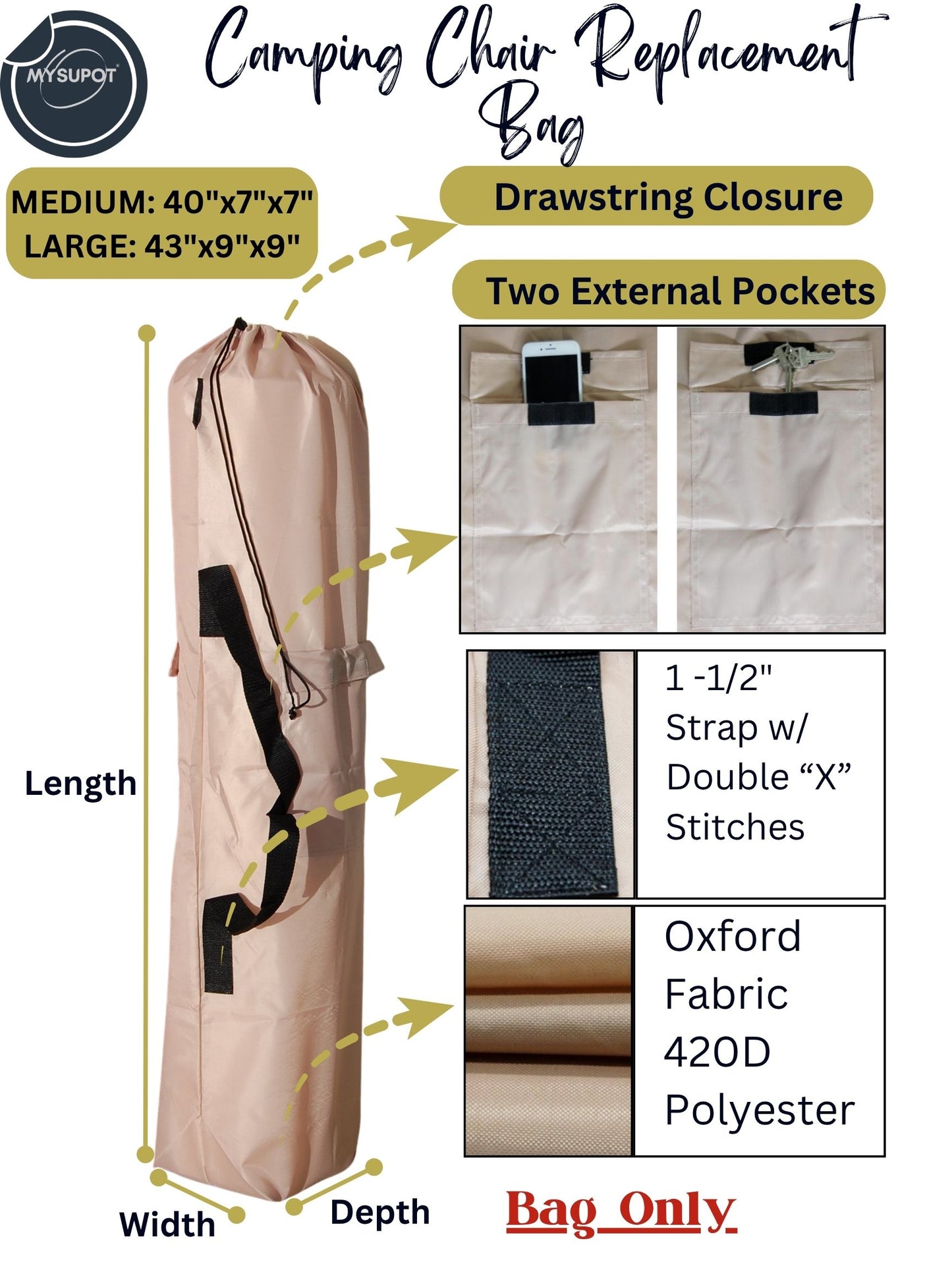 Camp Chair Bag (Tan)