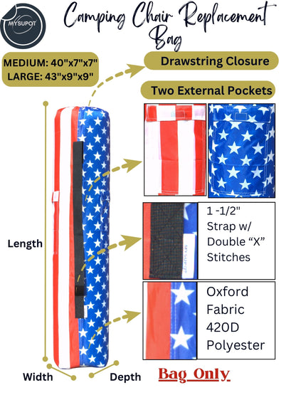 Camp Chair Bag (US Flag)