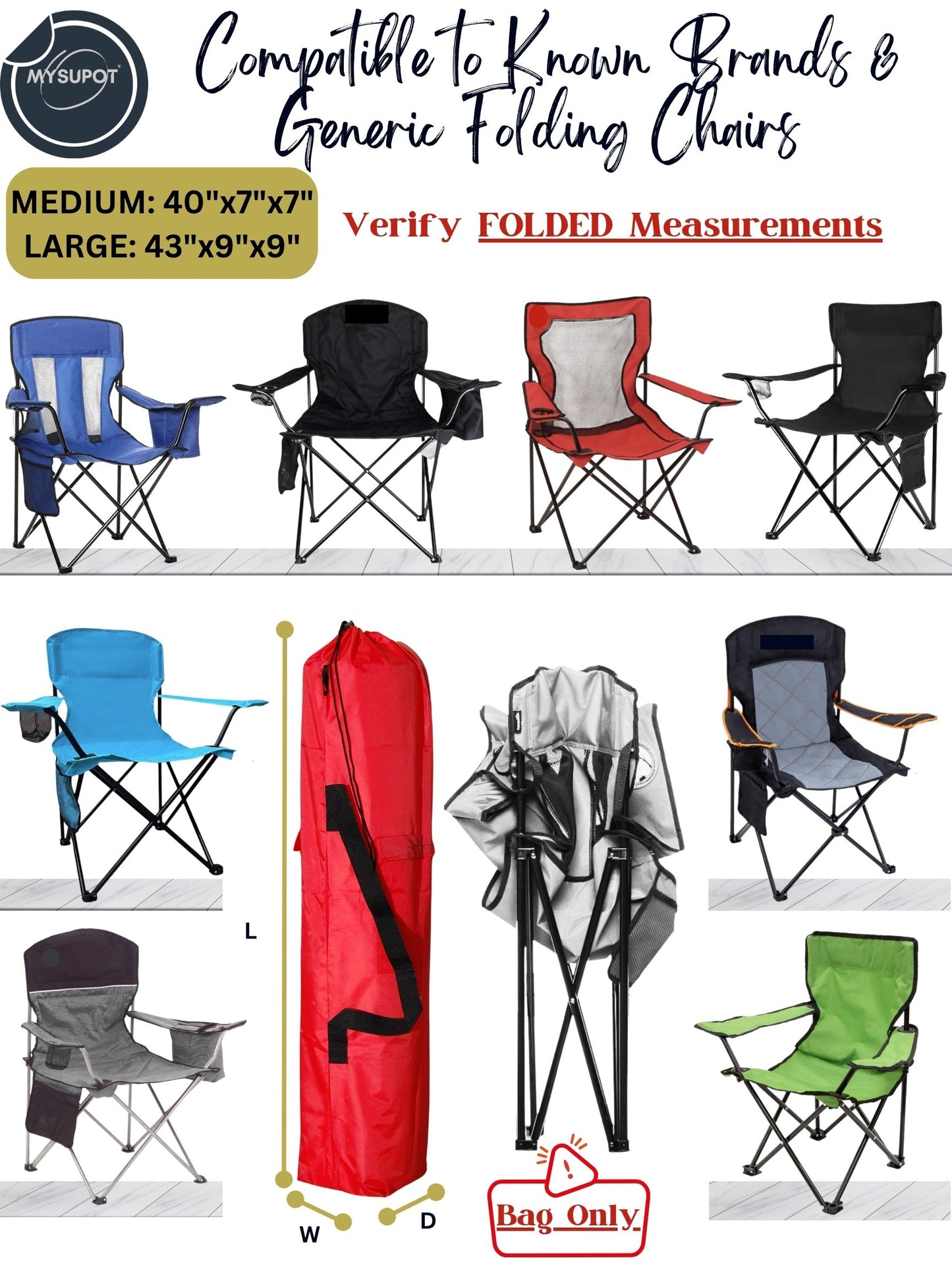 Camp Chair Bag (Red)