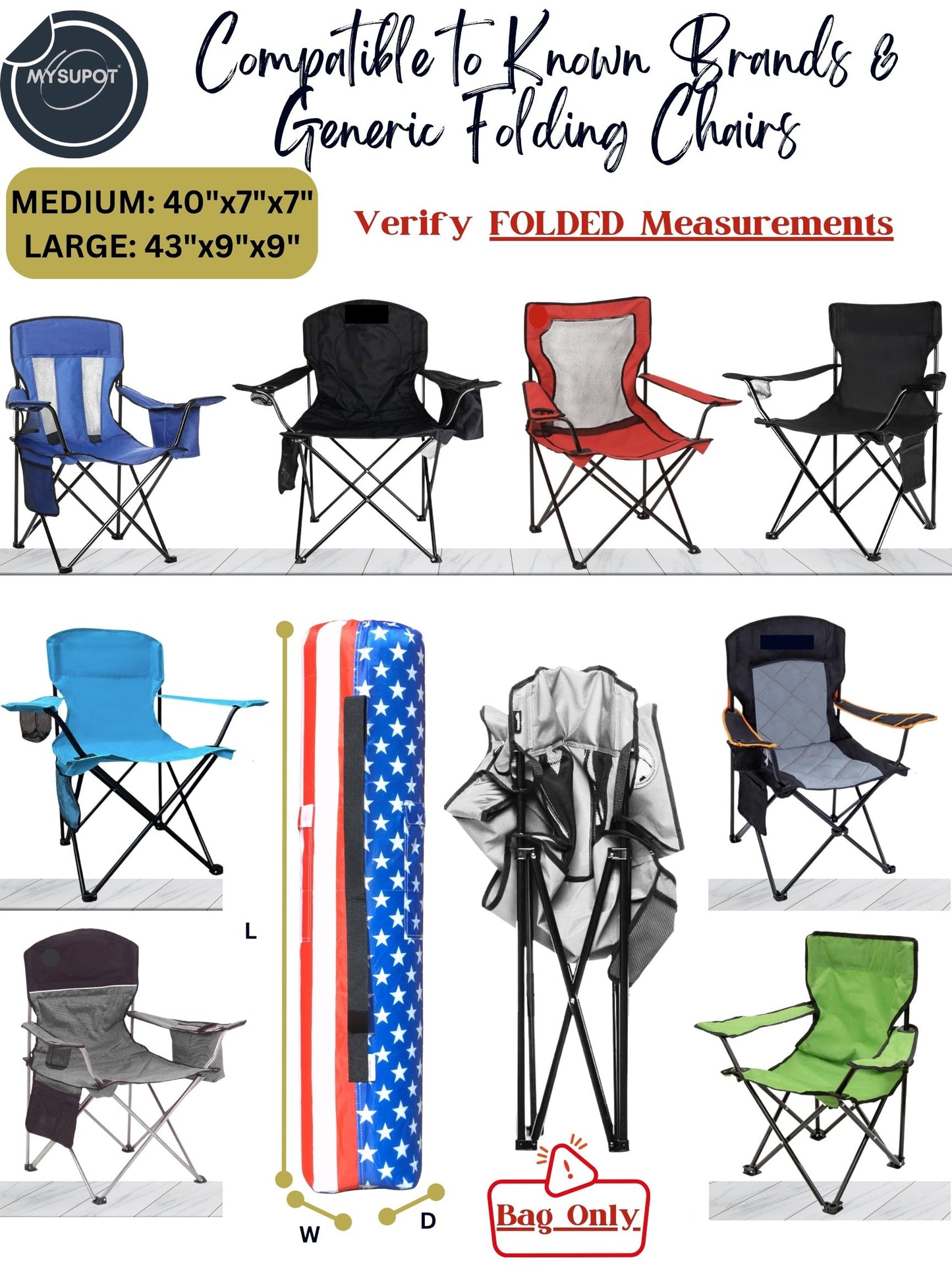 Camp Chair Bag (US Flag)