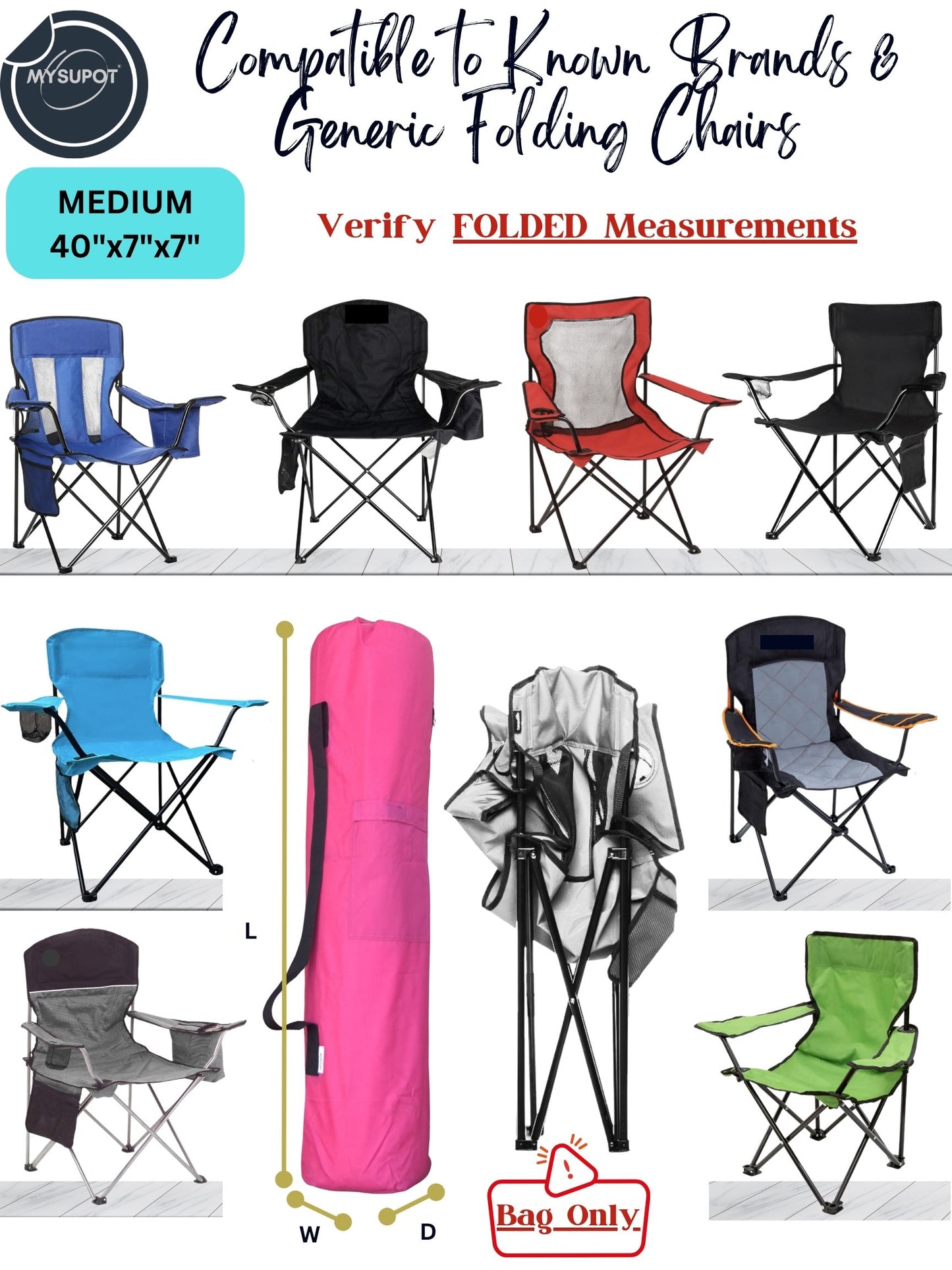 Camp Chair Bag (Pink)
