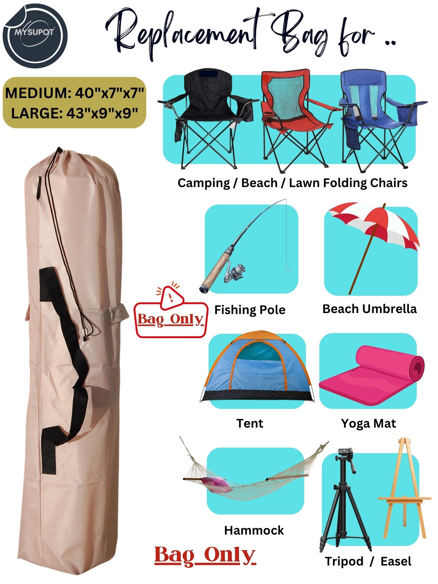 Camp Chair Bag (Tan)
