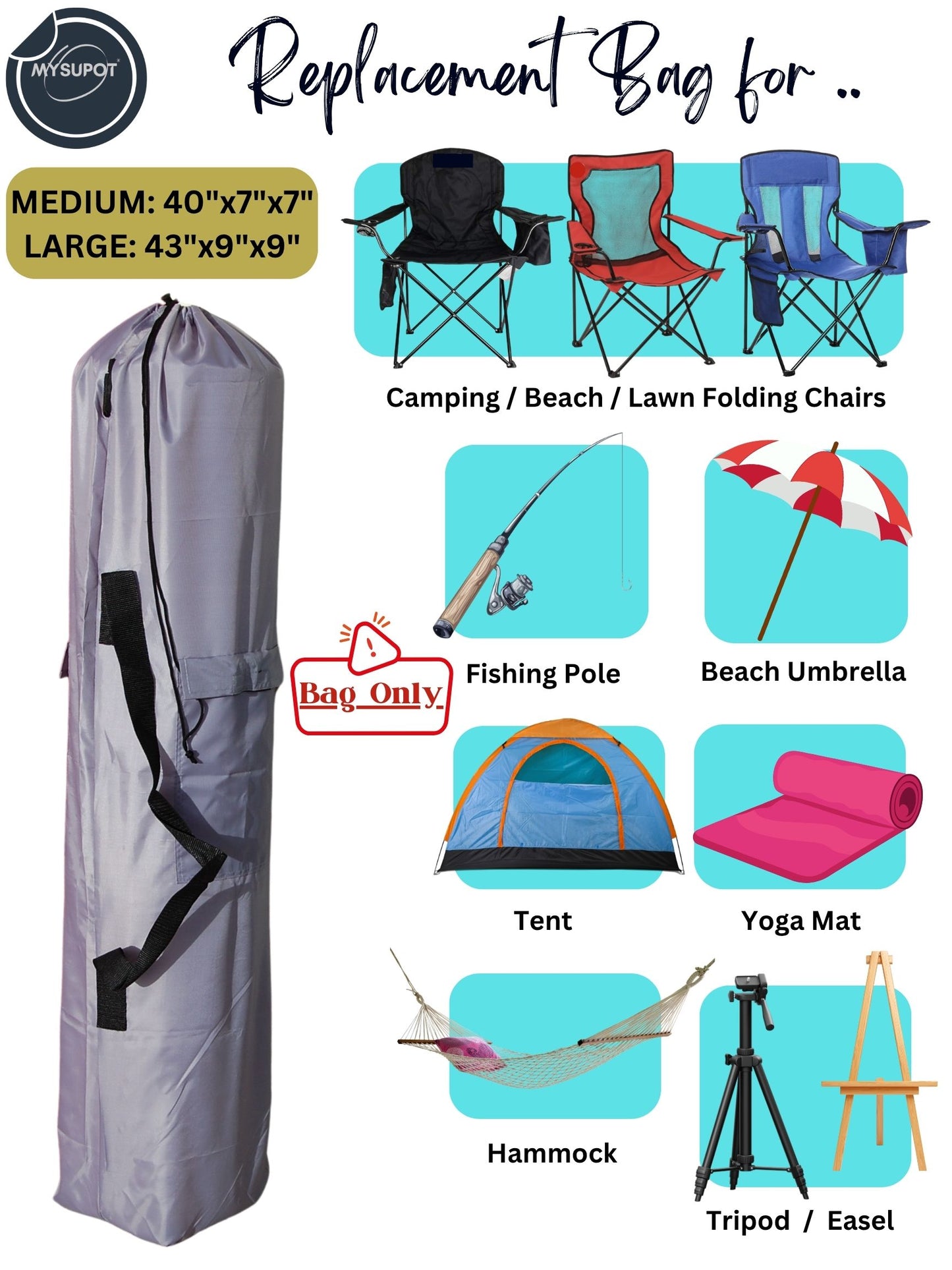 Camp Chair Bag (Gray)