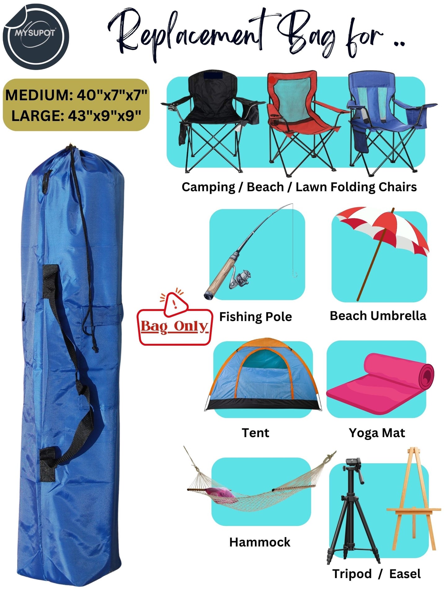 Camp Chair Bag (Blue)
