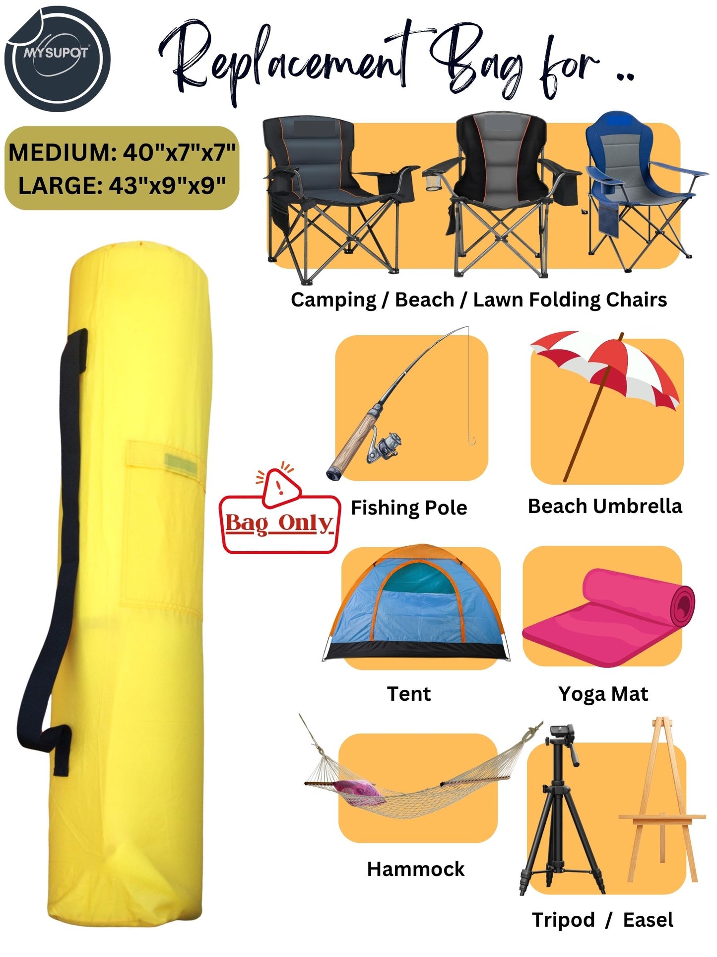 Camp Chair Bag (Yellow)