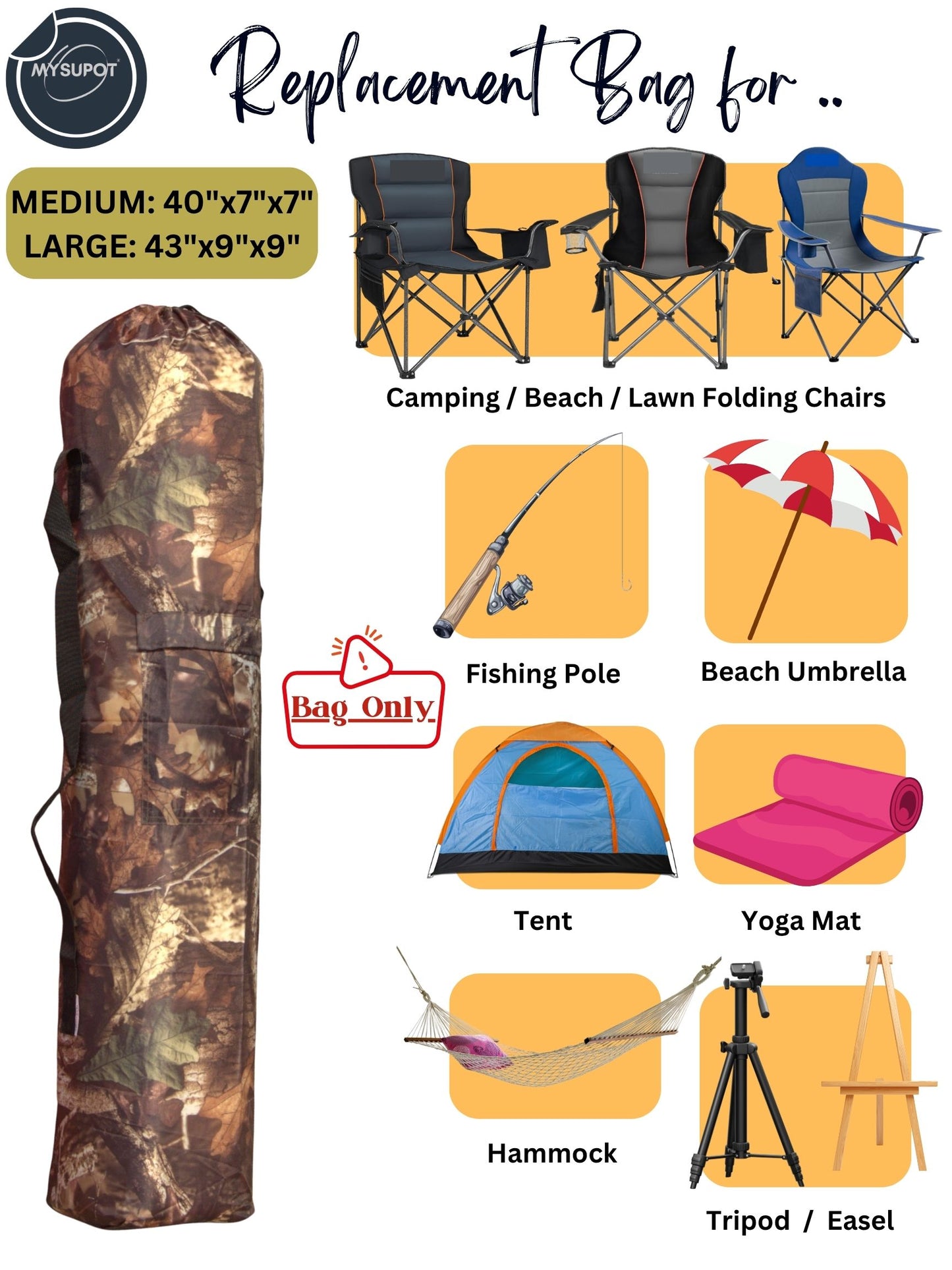 Camp Chair Bag (Camouflage)
