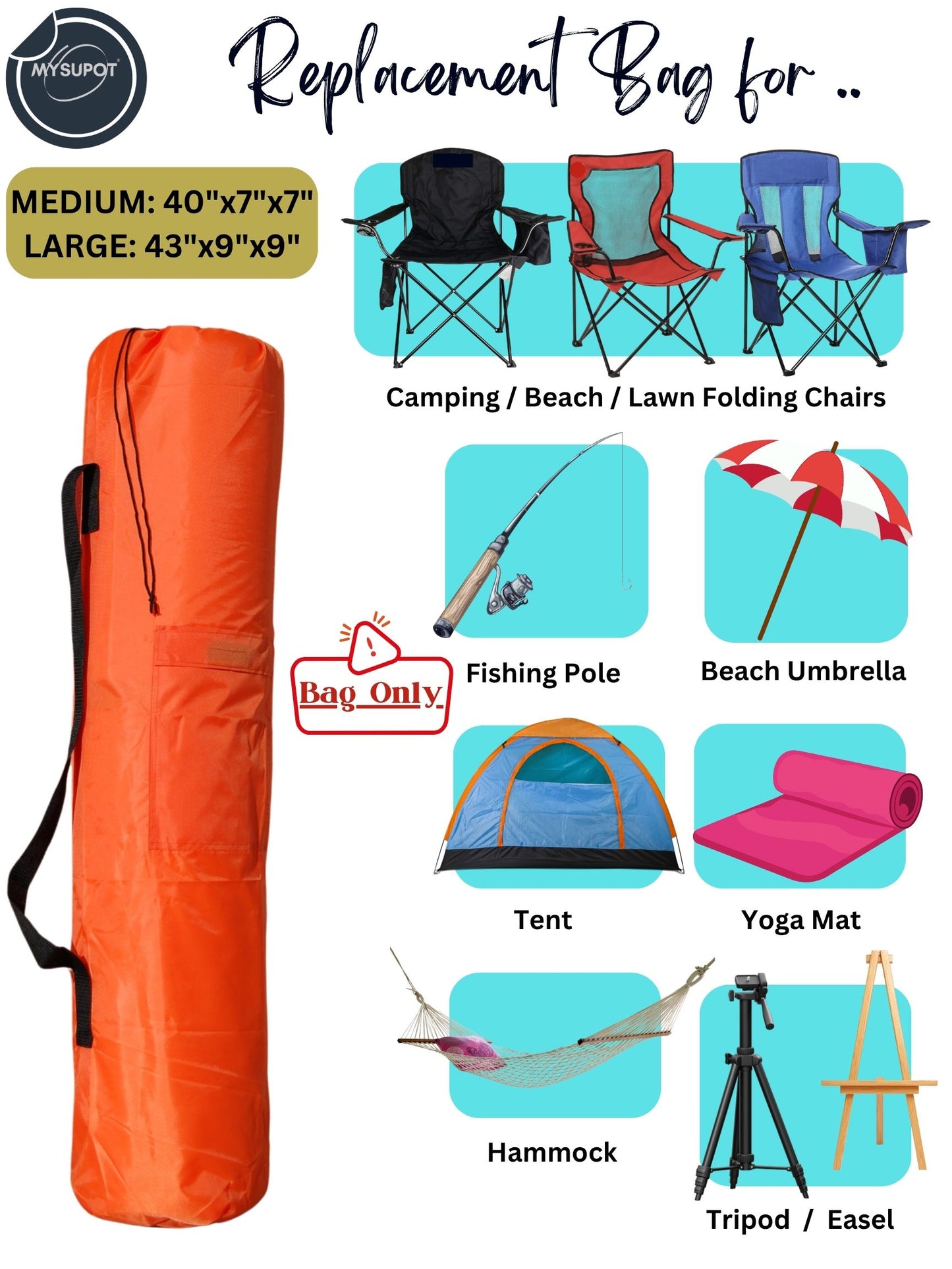 Camp Chair Bag (Orange)