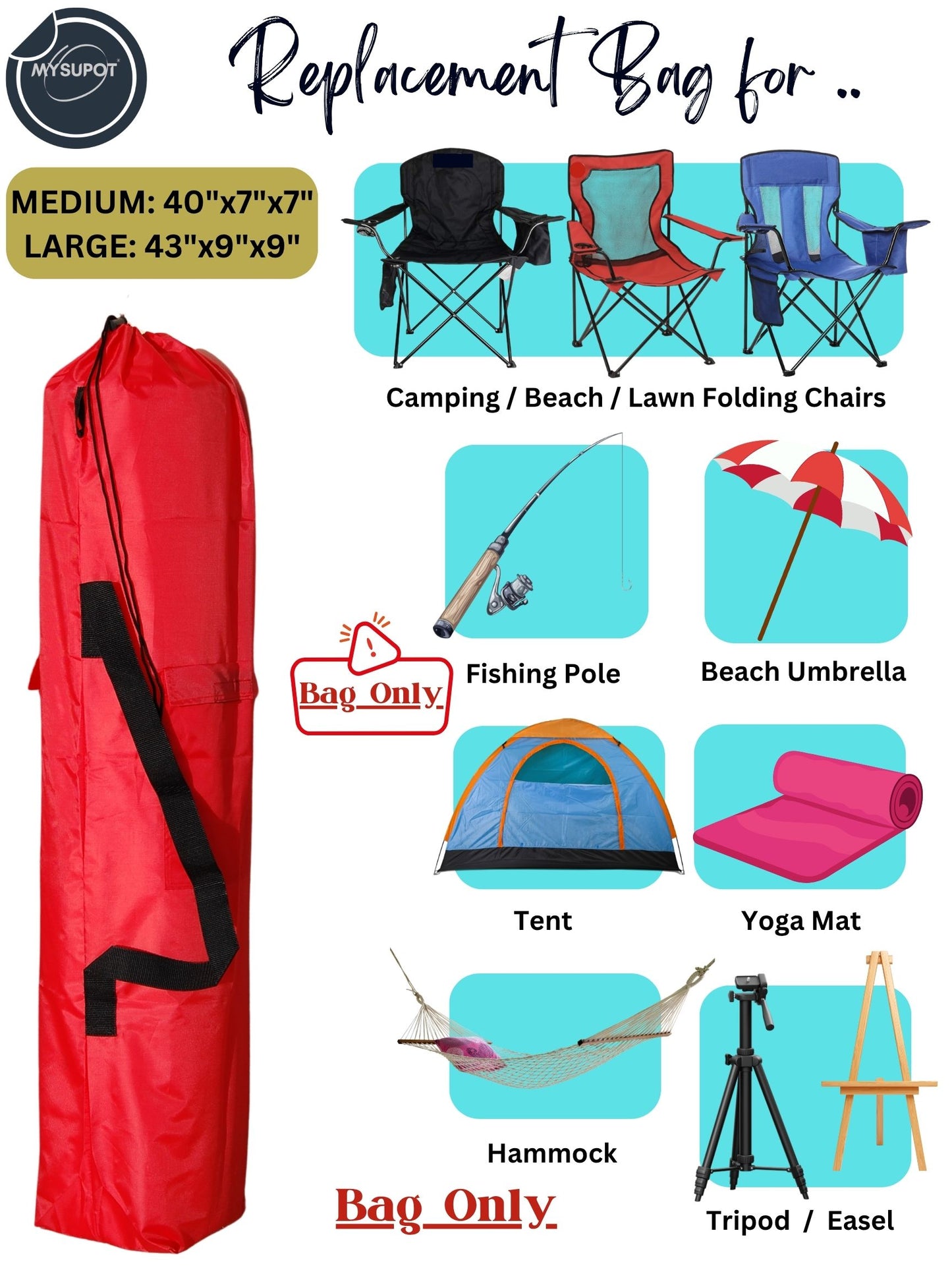 Camp Chair Bag (Red)