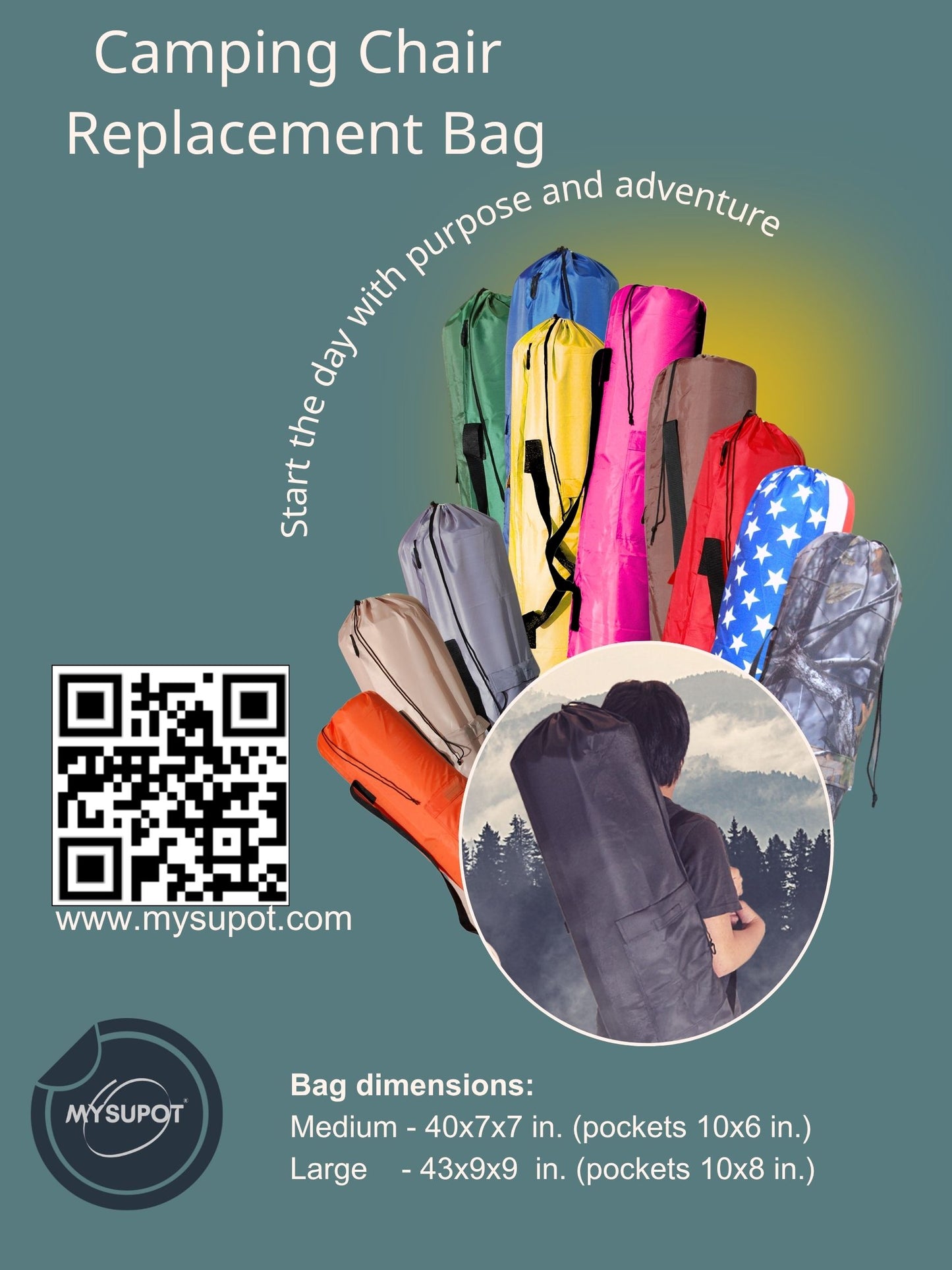 Camp Chair Bag (Blue)