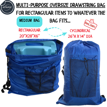 Multipurpose Bag – Lightweight 420D Polyester with Adjustable Straps (Royal Blue)