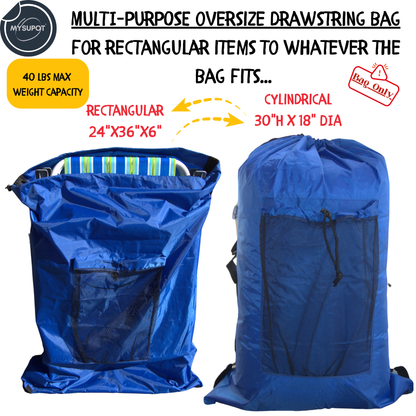 Multipurpose Bag – Lightweight 420D Polyester with Adjustable Straps (Royal Blue)