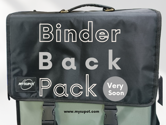 Binder Backpack (Black and Gray) - Now Available for Pre-Order