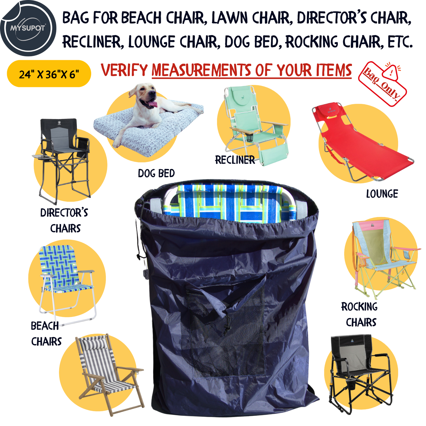 Multipurpose Bag – Lightweight 420D Polyester with Adjustable Straps (Navy Blue)