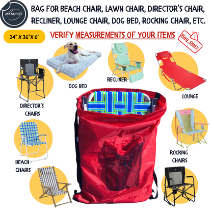 Multipurpose Bag – Lightweight 420D Polyester with Adjustable Straps (Red)